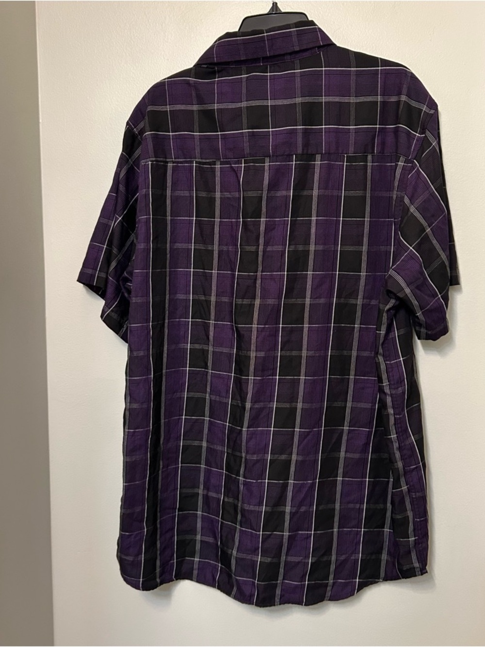 Dixxon Flannel Kingdom Pearl Snap Purple Black Plaid Bamboo Shirt XL EUC - Picture 7 of 8